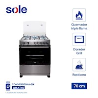 Cocina De Pie Sole Dubai Glp/Gn 76 Cm